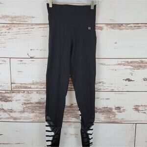 Body Language leggings Helio Stretch in Stripe Black Size Medium